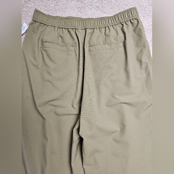 NWT Varley Martini Olive Green Office Tacoma Straight Pleat Pant Large - Picture 11 of 11